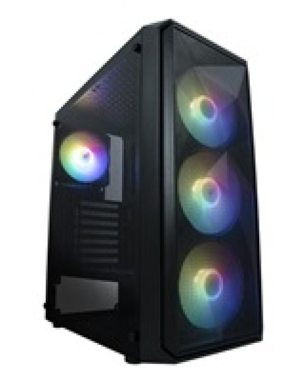 VeinX case ME19A Mid Tower, bez zdroje, 1x USB3.0, 1x USB2.0, 4x 120mm ARGB Fan, 1x ARGB Controller, černá?v=1759391709