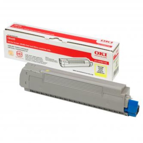 Toner OKI 43487709 žlutý (6 000 stran)