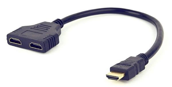 GEMBIRD Dat přepínač  HDMI splitter, pasivní, kabel, 2 cesty
