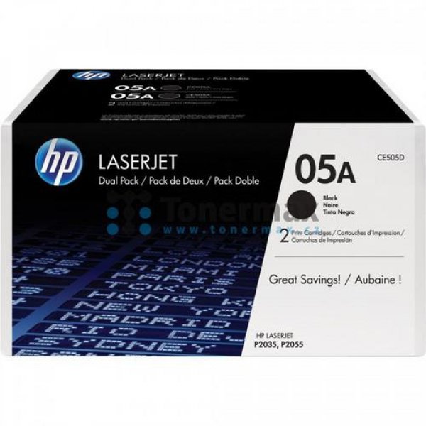 Toner HP CE505D černý (2x2 300 stran)