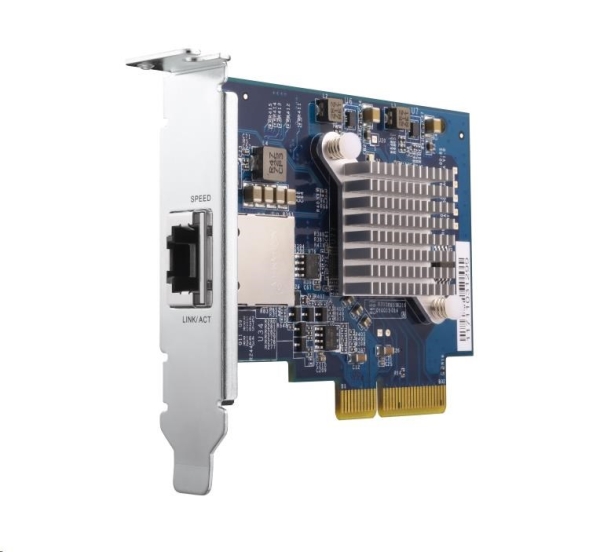QNAP QXG-10G1T Síťová rozšiřující karta pětirychlostní sítě 10 GbE, jednoportová 10GBASE-T