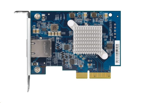 QNAP QXG-10G1T Síťová rozšiřující karta pětirychlostní sítě 10 GbE, jednoportová 10GBASE-T