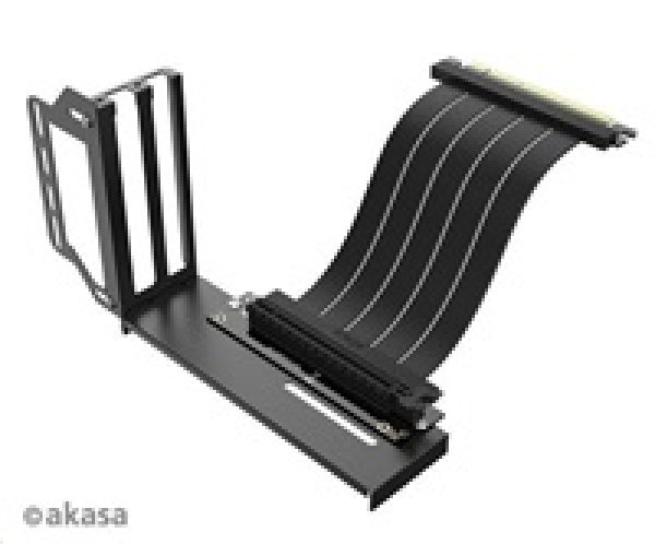 AKASA Riser black Pro, vertikálni VGA držák