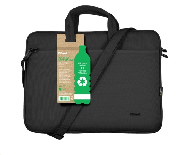 TRUST BOLOGNA LAPTOP BAG 16'' ECO BLACK