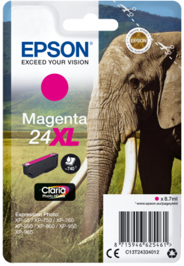 Náplň Epson 24XL, C13T24334012 purpurová