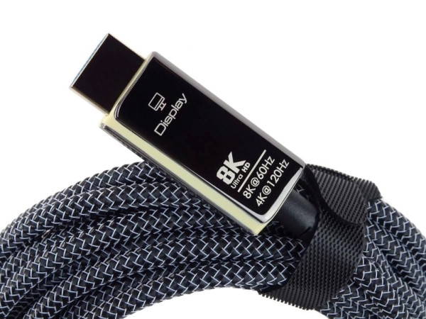 PREMIUMCORD Ultra High Speed HDMI 2.1 optický fiber kabel 8K@60Hz, zlacené 7m
