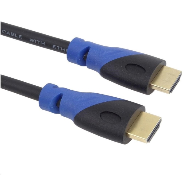 PREMIUMCORD Kabel HDMI - Ultra HDTV, 1m (Color, zlacené konektory)