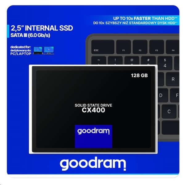 GOODRAM SSD CX400 Gen.2 128GB, SATA III 7mm, 2,5"