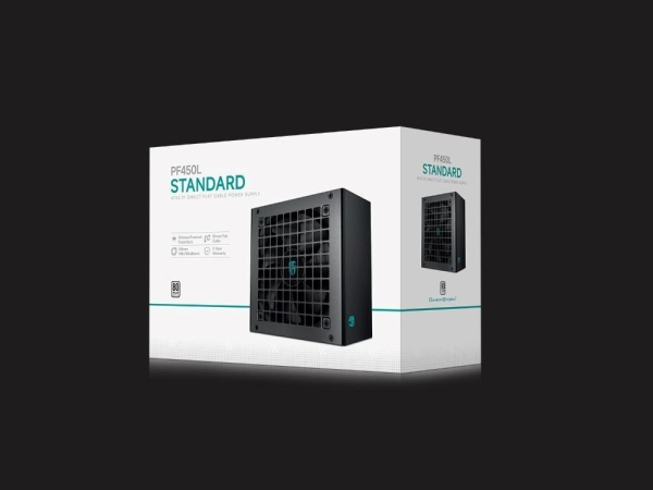 DEEPCOOL GAMERSTORM zdroj 450W PF450L, 120mm, 80+, ATX 3.1, černá