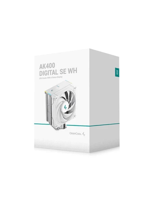 DEEPCOOL CPU Chladič AK400 DIGITAL SE WH, 1x120mm, LGA1851, AM5, bílá