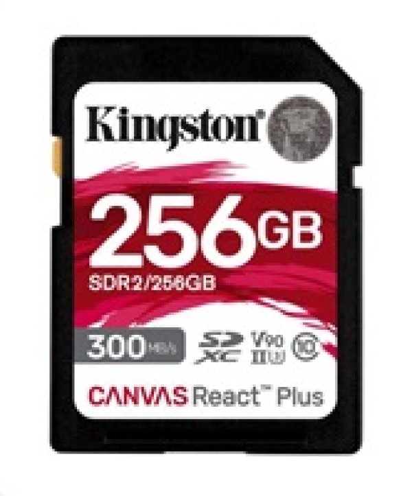 Kingston Canvas React Plus/SDHC/256GB/300MBps/UHS-II U3 / Class 10