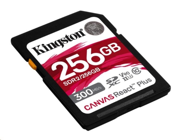Kingston Canvas React Plus/SDHC/256GB/300MBps/UHS-II U3 / Class 10