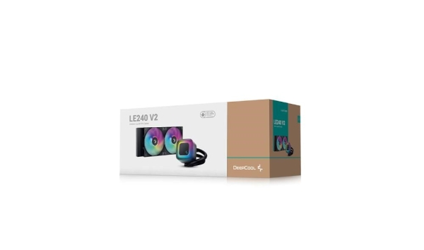 DEEPCOOL Vodní chladič LE240 V2, ARGB, 2x120mm, AM5, LGA1851, černá