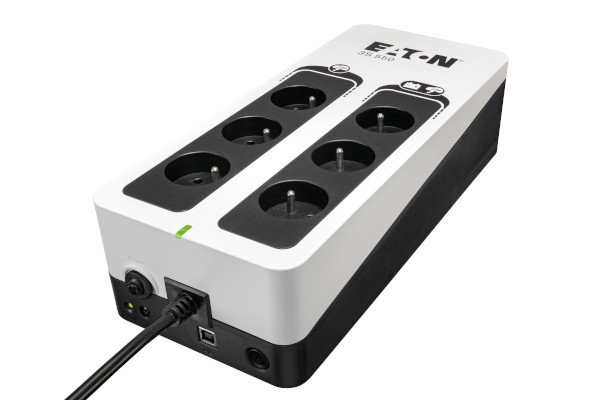 Eaton 3S 550 FR, UPS 550VA / 330W, 6 zásuvek (3 zálohované), USB, české zásuvky