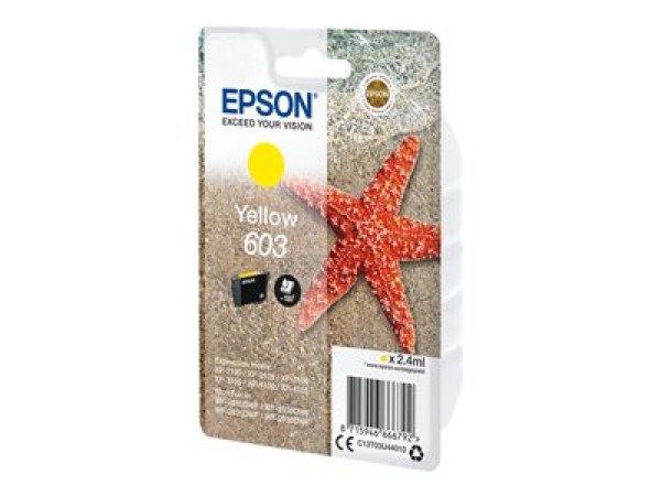 Náplň EPSON 603, C13T03U44010 žlutá (2,4 ml, 130 stran)