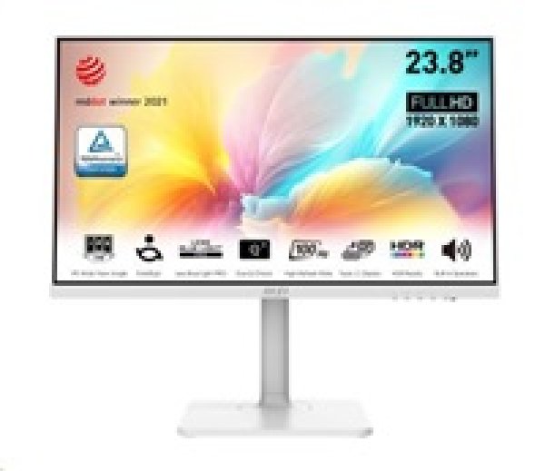 MSI LCD Modern MD2412PW, 23.8", 1920 x 1080, IPS, 100Hz, VESA 75x75, White