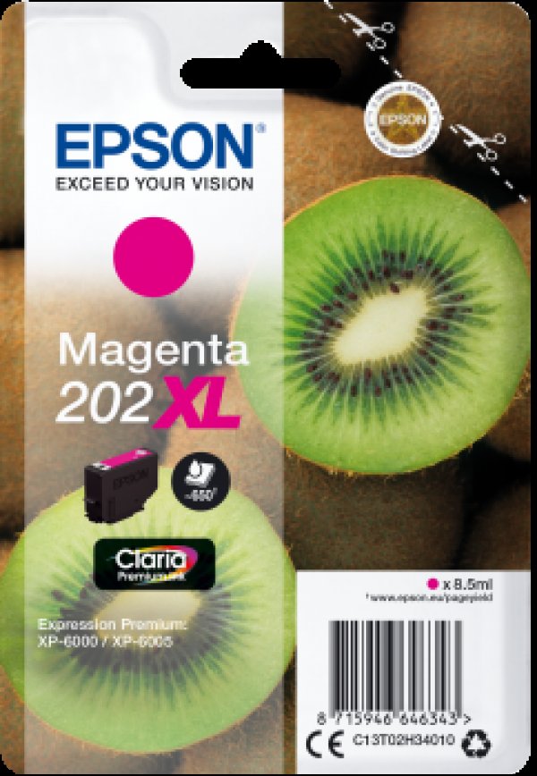 Náplň EPSON C13T02H34010, 202XL purpurová (8,5ml)