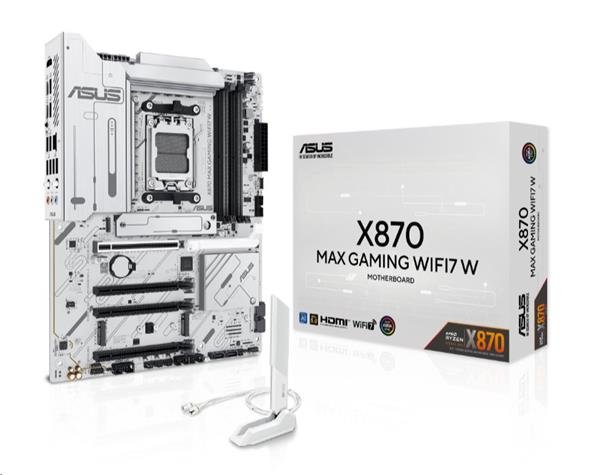 ASUS X870 MAX GAMING WIFI7 WHITE soc AM5 DDR5 X870 ATX