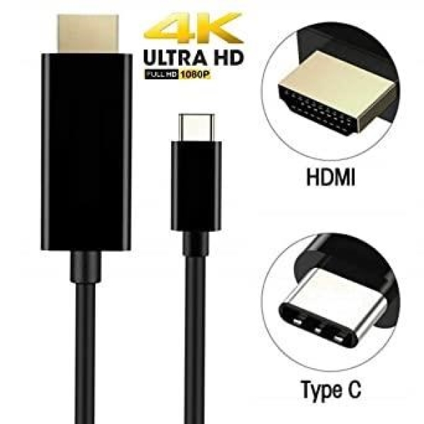PremiumCord kabel USB-C na HDMI 2m rozlišení 4K*2K@60Hz FULL HD 1080p