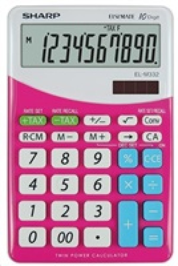 SHARP kalkulačka - EL-M332BPK - růžová?v=1755207603