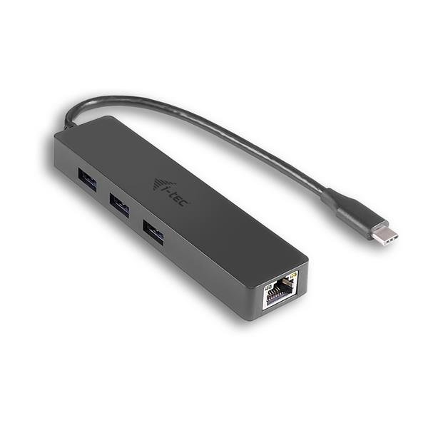i-tec USB-C 3.1 Slim 3-portový HUB + RJ-45