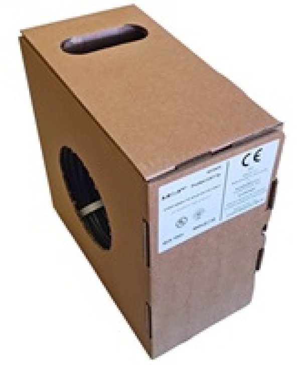 FTP kabel LEXI-Net Cat5E, drát, dvojitý venkovní PE+PVC, černý, 100m, box?v=1746043203