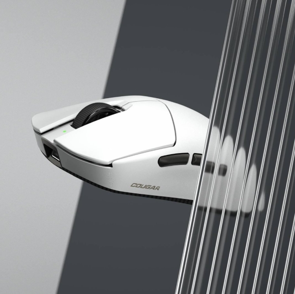 COUGAR herní myš bezdrátová/drátová REVENGER PRO 4K WHITE, čip PixArt 3395, 26000dpi, 650 IPS, 55g 