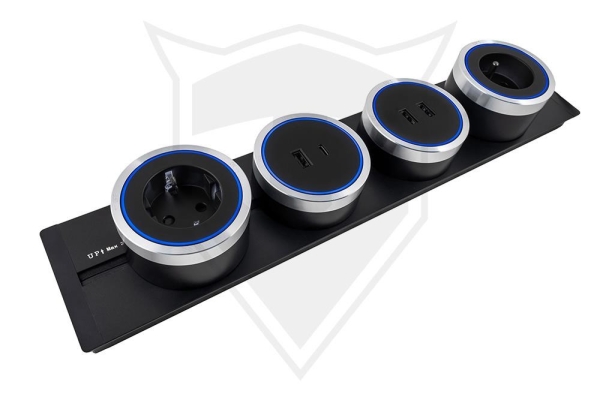 Viking zásuvková lišta LZ60 zápustná, šedá