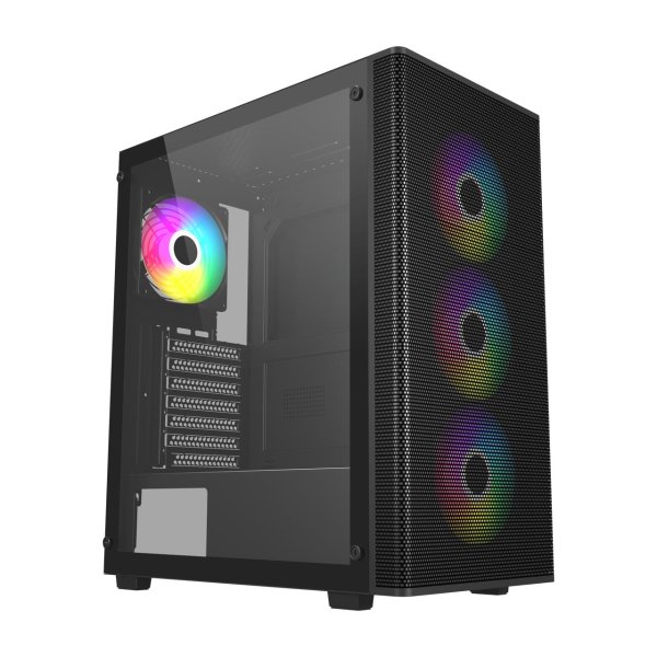 FSP ATX Midi Tower M220-BA, Black