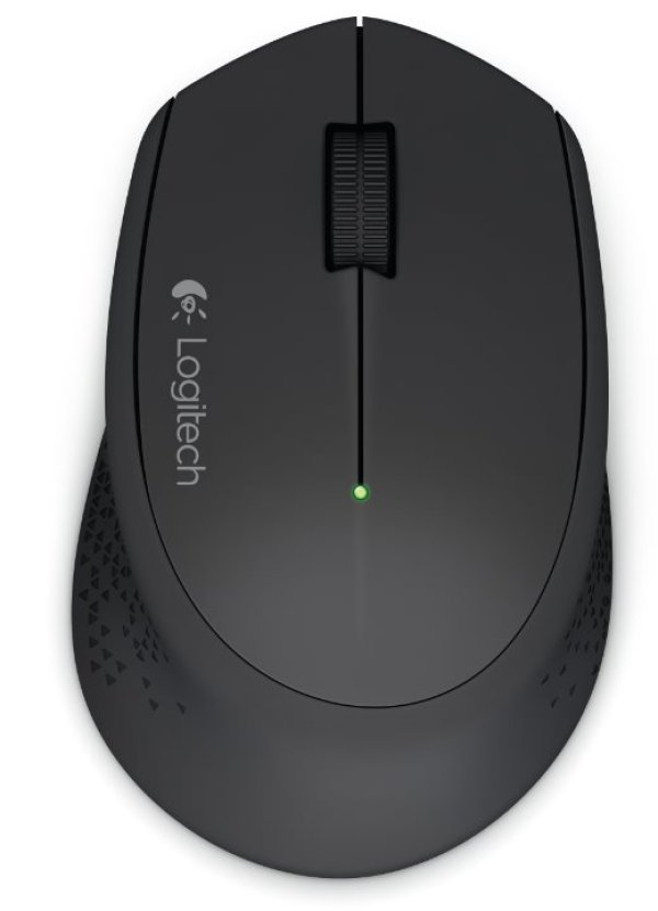 Logitech M280/Ergonomická/Optická/Bezdrátová USB/Černá
