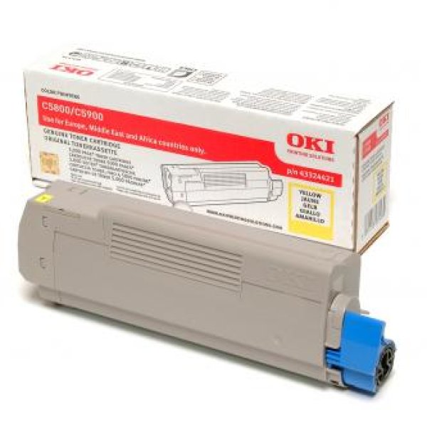 Toner OKI 43324421 žlutý (5 000 stran)