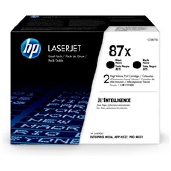 Toner HP CF287XD, HP 87X černý (2x18 000 stran)