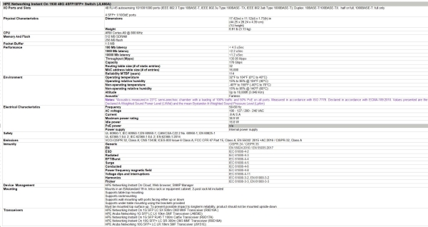 Aruba Instant On 1930 48G 4SFP/SFP+ Switch
