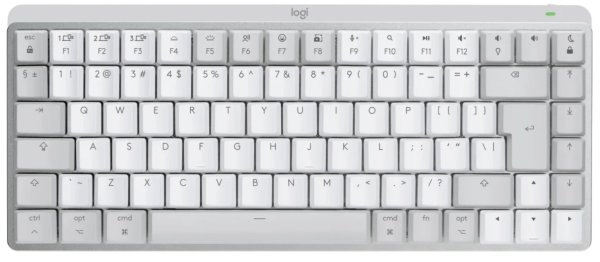 Logitech MX Mechanical Mini for Mac Minimalist Wireless Illuminated Keyboard  - PALE GREY - US INT'L - EMEA