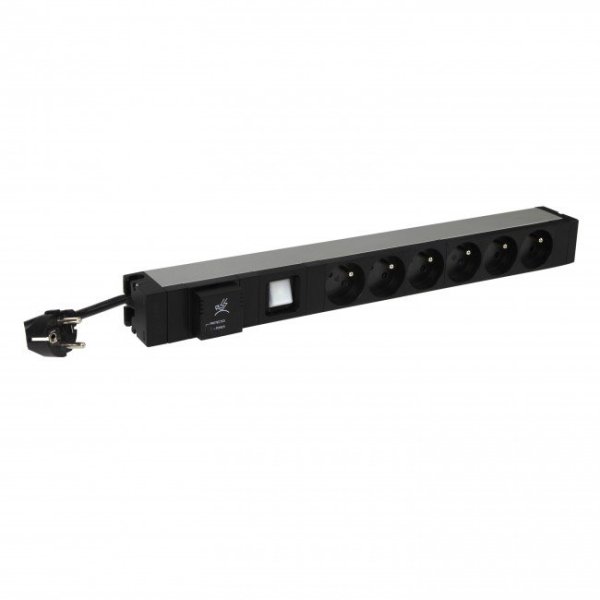 LEGRAND PDU Základní, 1U-19", výstup 6x 230V (CZ/FR), 1-fáze 16A, vstup CZ vidlice - kabel 3m, s přepěťovou ochranou?v=1761950406