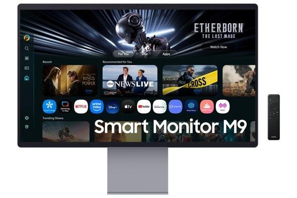 Samsung Smart Monitor M9 (M90F) 32" OLED 3840x2160 Mega DCR 0.03ms 250cd DP HDMI USB(90W) Wifi pivot strieborny