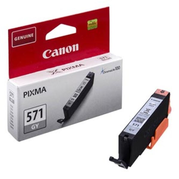 Canon CLI 571GY (0389C001), šedá barva pro tiskárny Canon