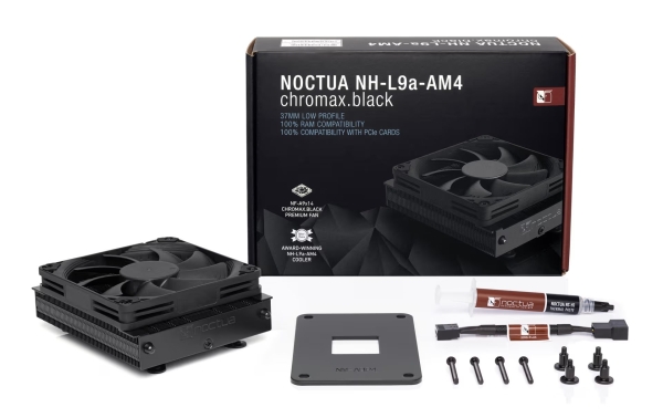 NOCTUA NH-L9a-AM4 CH.BK - chladič procesoru
