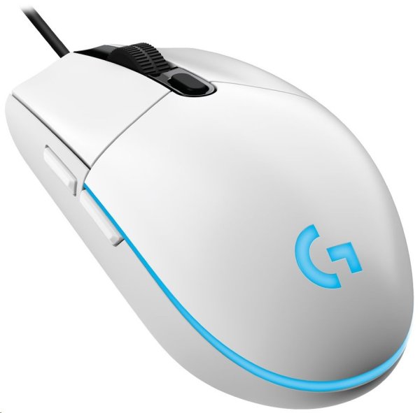 Logitech G102 Gen2/Herní/Optická/Drátová USB/Bílá