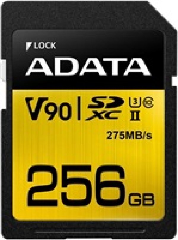 ADATA SDXC 256GB UHS-II U3 (275/155MB)