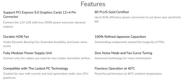 COUGAR PC zdroj GEX X2 1000W SNOW 80+ Gold, modulární (PCI-e 5.0 GPU 12+4 Pin)
