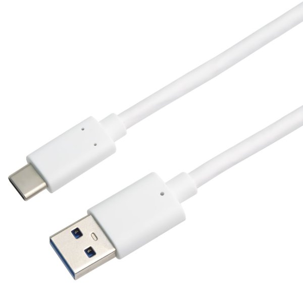 PremiumCord kabel USB-C - USB 3.0 A (USB 3.2 generation 2, 3A, 10Gbit/s) 0.15m, bílá