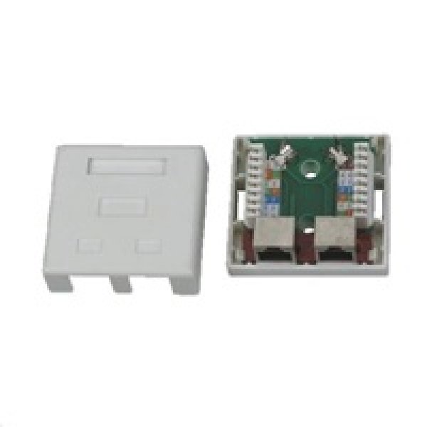 Zásuvka STP 2x RJ45 Cat5E, blok 110, na omítku?v=1746273602