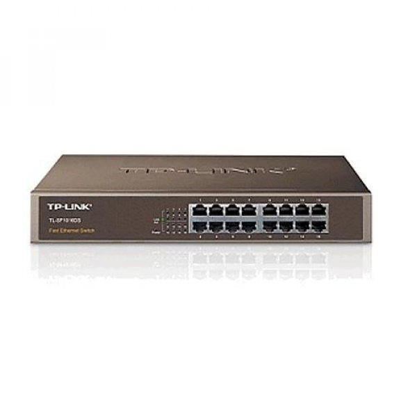 TP-Link switch TL-SF1016DS (16x100Mb/s, fanless)