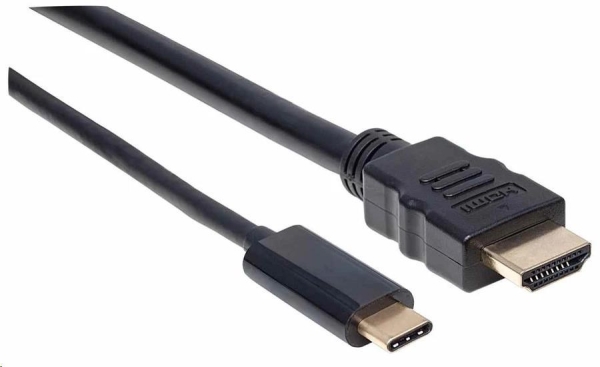 Manhattan kabel USB-C na HDMI, 2m, černá