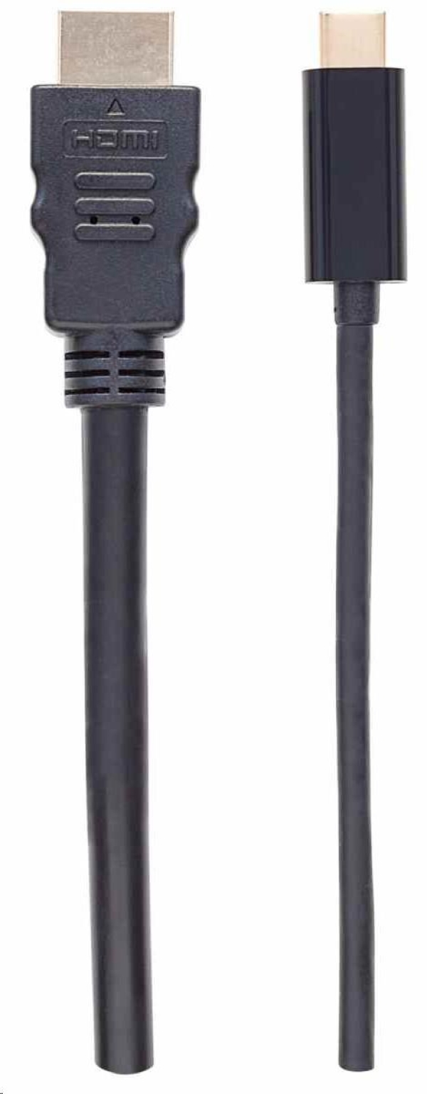 Manhattan kabel USB-C na HDMI, 2m, černá