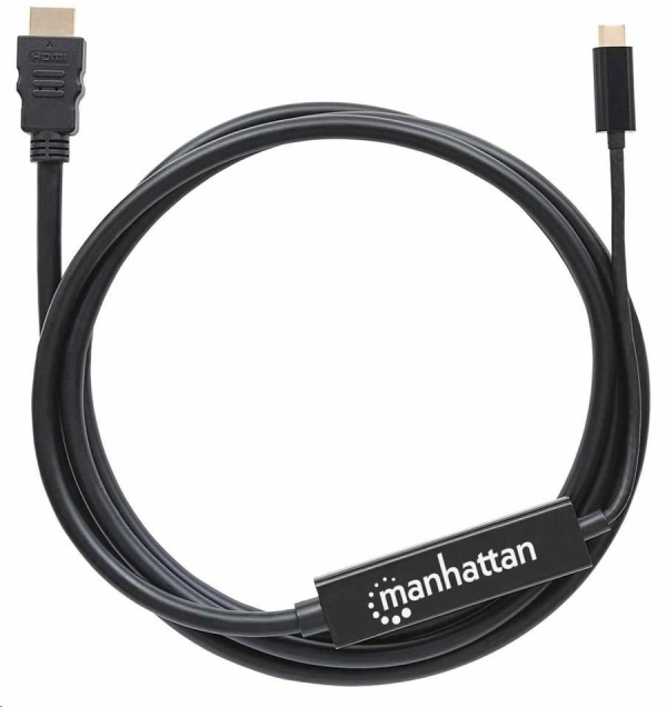 Manhattan kabel USB-C na HDMI, 2m, černá