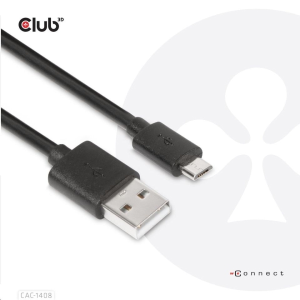 Club3D Kabel USB 3.2 Gen1 Type-A to Micro USB Cable M/M, 1m