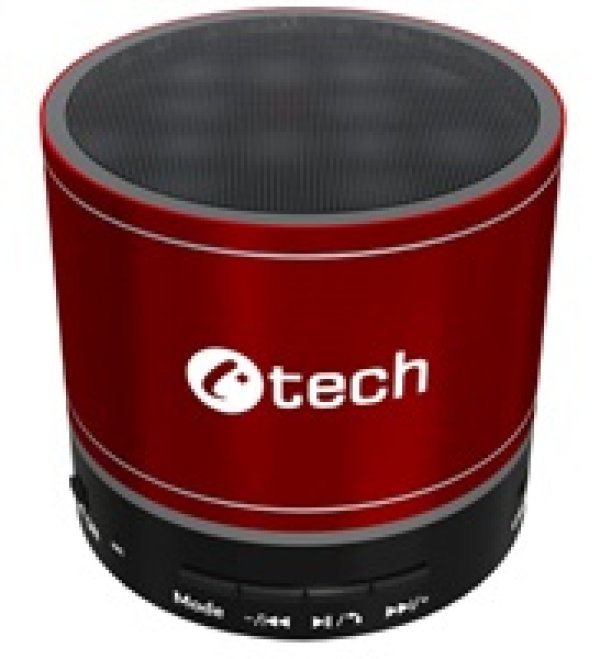 Repro C-TECH SPK-08R, bluetooth, červený