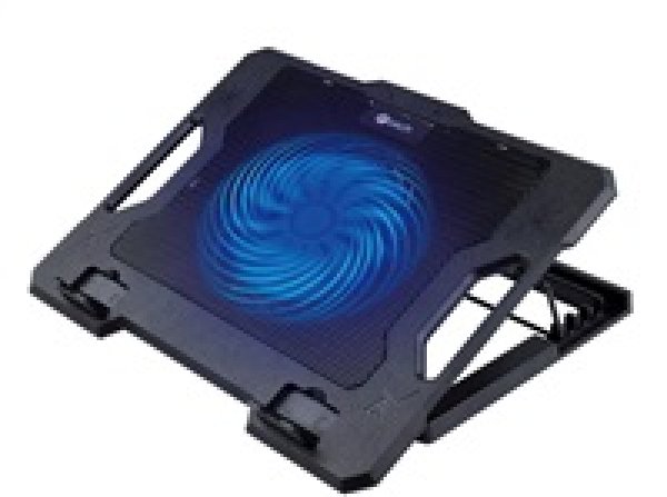 Chladící podložka C-TECH CLP-S100, 17'', 1x 140mm, 2x USB, modré podsvícení